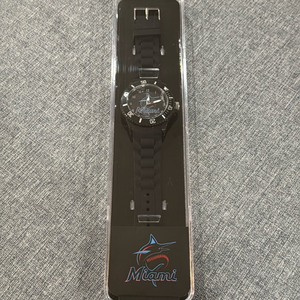 Miami Marlins Logo Sports Watch - NEW